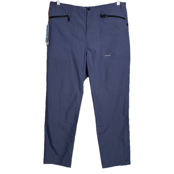 Rohan Stretch Bags Trousers Mens  Blue UV Protection Hiking UPF 40+ Size 38 - Picture 1 of 5